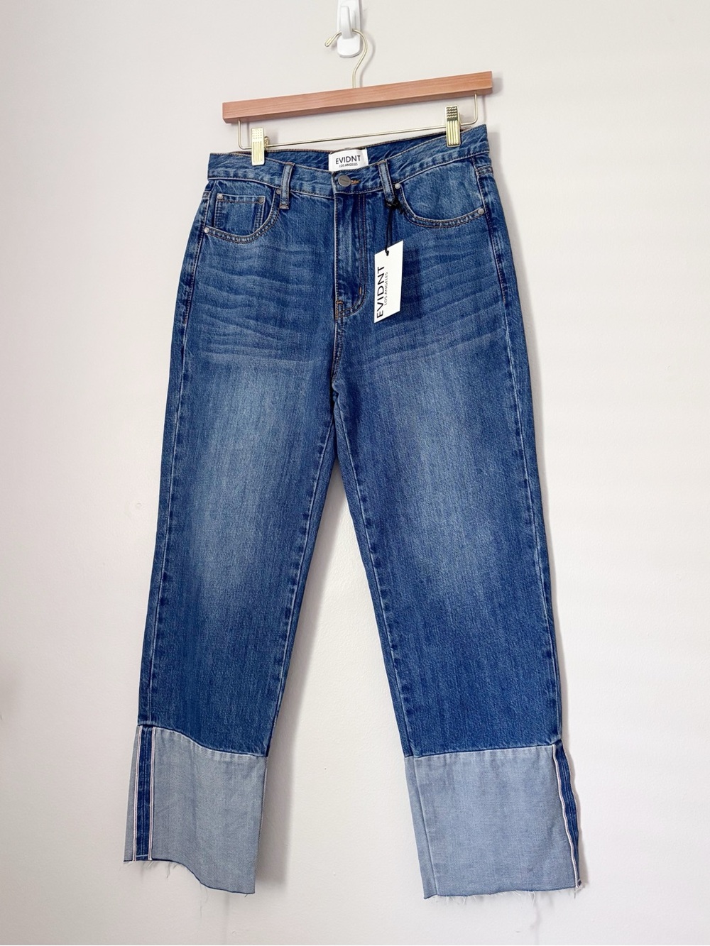 EVIDNT Cuffed Boyfriend Jeans